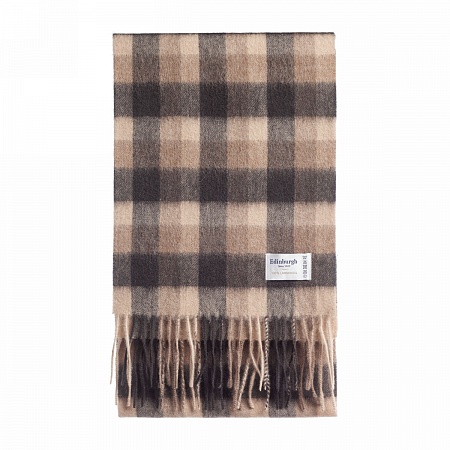 картинка Edinburgh Big Check Natural Brown от магазина  Mykilt