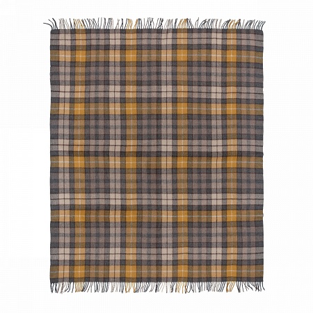 картинка Highland Wool Blend Tartan Blanket BUCHANAN NATURAL от магазина  Mykilt