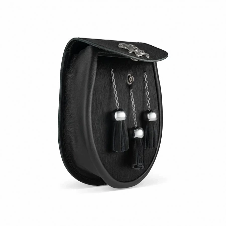 картинка GM Belt Semi Dress with Lion Mount Black от магазина  Mykilt