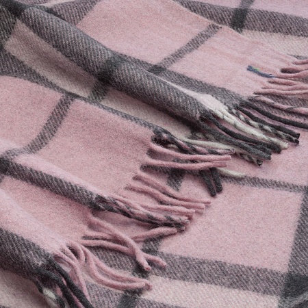 картинка Highland Wool Blend Tartan Blanket THOMSON PINK от магазина  Mykilt