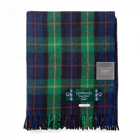 картинка Highland Wool Blend Tartan Blanket FARQUHARSON от магазина  Mykilt