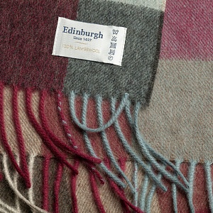 4Картинка Шарф Burgundy Check