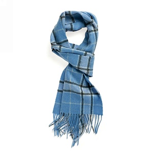 2Картинка Шарф Baby Blue Check