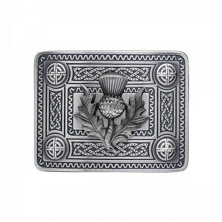 картинка Бляшка GM Belt Celtic Knot And Thistle Mount от магазина  Mykilt