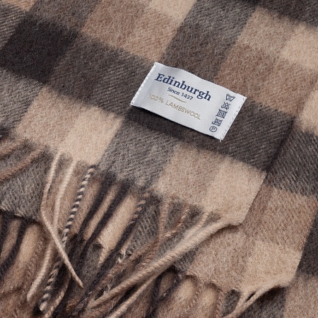 картинка Edinburgh Big Check Natural Brown от магазина  Mykilt
