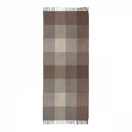 картинка House of Juniper Block Check Herringbone Blanket LIGHT NATURAL от магазина  Mykilt