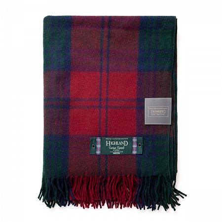 картинка Highland Wool Blend Tartan Blanket LINDSAY от магазина  Mykilt